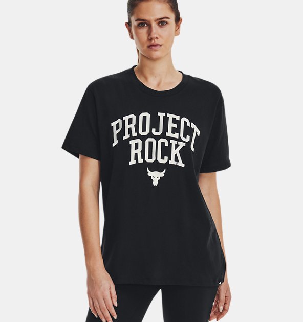 Under Armour Women's Project Rock Heavyweight Campus T-Shirt